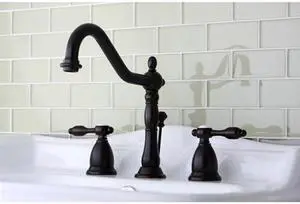 Kingston Brass KS1995TAL Kingston Brass Tudor Widespread Lavatory Faucet With Brass Pop-Up