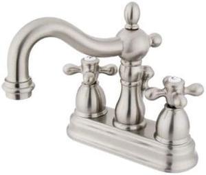 Two Handle 4 Centerset Lavatory Faucet with Retail Pop-up