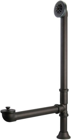 Kingston Brass CC208 Vintage Exposed Brass Clawfoot Tub Drain with 27" Max Heigh, Oil Rubbed Bronze
