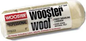 WOOSTER RR633-9 9" Paint Roller Cover, 3/4" Nap, Shearling