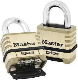 MASTER LOCK 1175D Combination Padlock, Bottom, Black/Silver