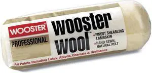 WOOSTER RR631-9 9" Paint Roller Cover, 3/8" Nap, Shearling