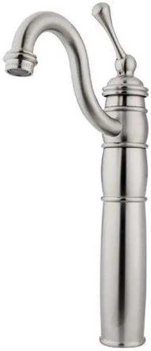 Kingston Brass KB1428BL Single Handle Vessel Sink Faucet with Optional Cover Plate