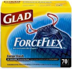 Glad ForceFlex Trash Bag 70 EA/BX