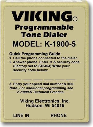 Viking Electronics - K-1900-5 - Viking Electronics K-1900-5 Touch Tone Dialer - 2.1 Width x 1 Depth x 2.9 Height