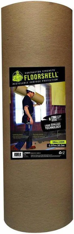 Trimaco 12380 38 in. x 100 ft. 46 Mil Floor Shell