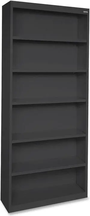Lorell Steel Bookcase 6-Shelf 34-1/2"x12-5/8"x82" Black 41294 Lorell Steel Bookcase 6-Shelf 34-1/2"x12-5/8"x82" Black 41294