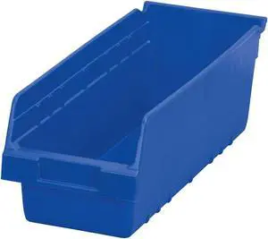 AKRO-MILS 30098BLUE Blue Shelf Bin, 17-7/8"L x 6-5/8"W x 6"H