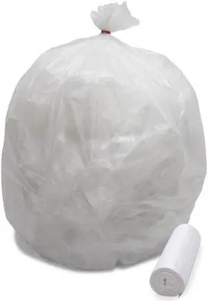 High-Density Coreless Can Liners 40-45gal 14 mic 40 x 48 Natural 250/Carton