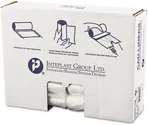 Inteplast Group High-Density Can Liner 30 x 37 30gal 10mic Clear 25/Roll 20 Inteplast Group High-Density Can Liner 30 x 37 30gal 10mic Clear 25/Roll 20