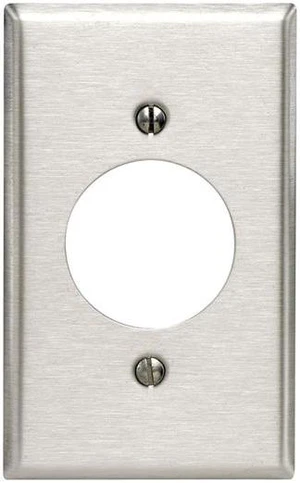 84028 1-Gang Flush Mount 2.15" Diameter, Device Rcptcl Wlplt, Stainless Steel 84028 1-Gang Flush Mount 2.15" Diameter, Device Rcptcl Wlplt, Stainless Steel