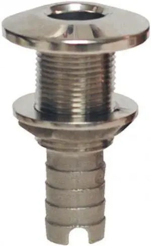 Groco HTH-500 Bronze Thru-Hull Fitting with Nut 1/2-in. Hose