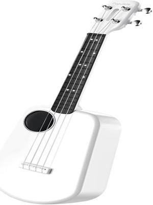 PopuMusic Populele 2 Compact and Portable Smart Ukulele Carbon Fiber Edition - White