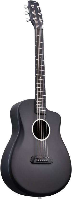 Joytar J2 Carbon Fiber Acoustic Guitar 36 inch Black Satin with Gig Bag
