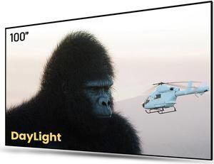 AWOL VISION 100 inch UST Projector Screen, Ambient Light Rejecting, Fixed Frame