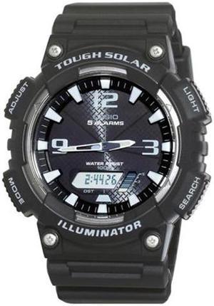 Men's Casio Black Resin Band Tough Solar Watch AQS810W-1AV