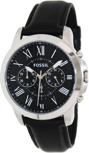 Fossil Grant Black Dial Black Leather Mens Watch FS4812 Fossil Grant Black Dial Black Leather Mens Watch FS4812