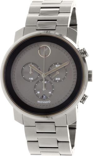 Movado Men's Bold 3600277 Gunmetal Stainless-Steel Swiss Quartz Watch