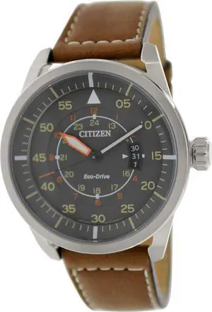 Men's Citizen Eco-Drive Aviator Pilot Watch AW1361-10H