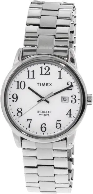 Timex Men's Easy Reader TW2R58400 Silver Stainless-Steel Analog Quartz Dress Watch
