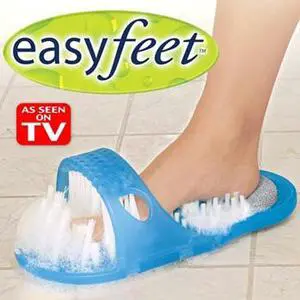 EASY FEET foot cleaning system ~ Cleans, Exfoliates & Massages ~ As Seen on TV >