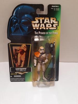 Star Wars Power of the Force Green Card Sandtrooper with Heavy Blaster Rifle Action Figure