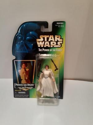 Star Wars Power of the Force Green Card Princess Leia Organa with Laser Pistol and Assault Rifle Action Figure