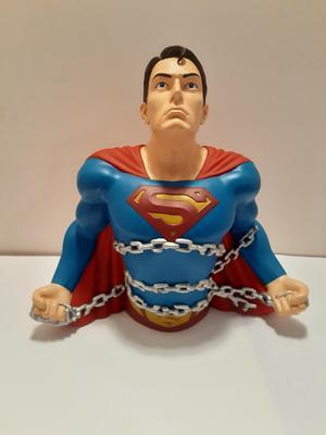 Superman in Chains Poly Resin Bust Bank