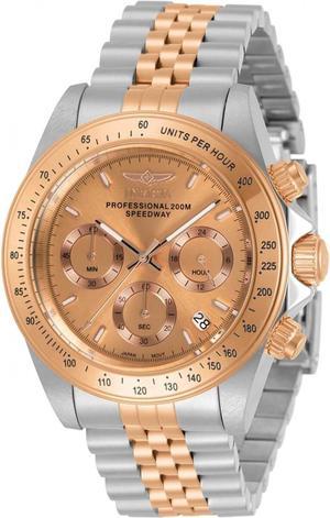 Invicta 30994 Men's Speedway Rose Gold Dial Bracelet Chrono Watch