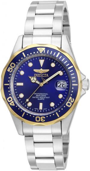 Invicta Men's Pro Diver Blue Dial Stainless Steel