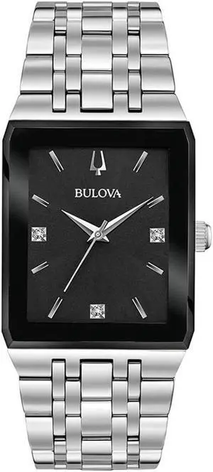 Bulova 96D145 Mens Quadra Silver Watch