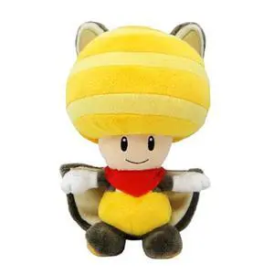 Super Mario Bros. Yellow Flying Squirrel Toad 8-Inch Plush Super Mario Bros. Yellow Flying Squirrel Toad 8-Inch Plush