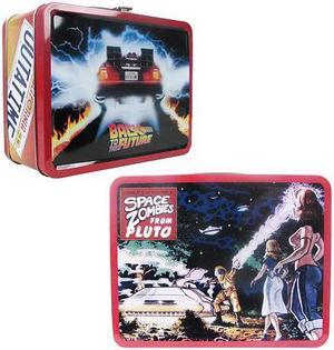 Back to the Future Outatime Retro Style Tin Tote Lunch Box