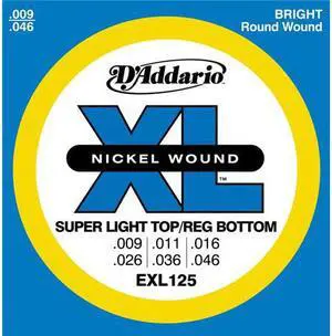 D'Addario EXL125-3D Electric Guitar Strings 3-Pack