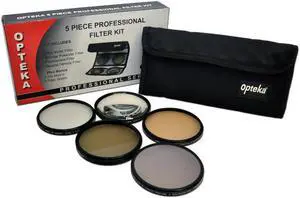 Opteka High Definition II Professional 5 Piece Filter Kit includes UV, CPL, FL, ND4 and 10x Macro Lens for Sony Cybershot DSC-H7, DSC-H9, & DSC-H50 Digital Camera