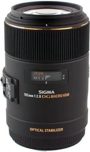 Sigma 258306 105mm F2.8 EX DG OS HSM Macro Lens for Nikon DSLR Camera