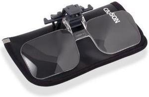 Carson Clip & Flip 1.5x Clip-on, Flip-up Magnifying Lenses for Eyeglasses CF-10