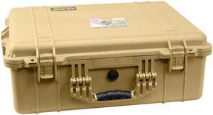 Pelican 1600 Protector Pressurized 24x19x8in Case, Desert Tan w/Foam
