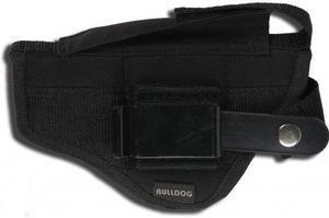 Bulldog Cases Belt And Clip Holster, Ambidextrous, Black, 2-2.5in BBL Revolvers,