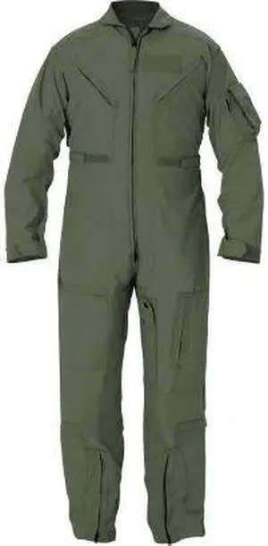 Propper Nomex Flight Suit, 92/5/3 Nomex, 50in Chest, Long, Sage Green