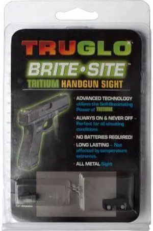 TruGlo Tritium Fiber Optic Night Sights, Green - Sig #8 Front & Rear -