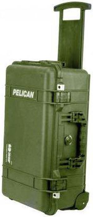 Pelican 1510 Carry On 22x13x9in Wheeled Protector Case, OD Green, No Foam 1510-0
