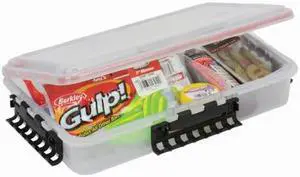 PLANO 374110 Adjustable Compartment Box with 1 to 4 compartments, Plastic, 3" H