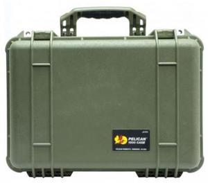 Pelican 1500NF Medium Crushproof Dry Case, 18.5x14x7in, OD Green no Foam