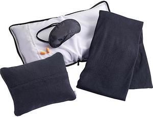 Lewis N. Clark Ultimate Comfort Set (Pillow, Blanket, Mask & Ear Plugs)