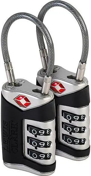 Lewis N. Clark TSA Sentry® Cable Lock - 2 Pack