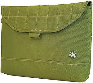 Sumo - MacBook 15" Nylon Sleeve  - Green w/White Stitching