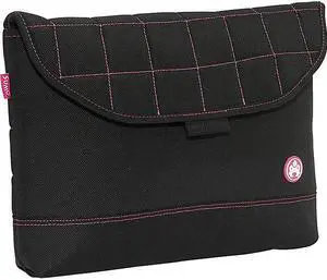 Sumo - Nylon Sleeve - 13.3" Ultrabooks or 13" MacBook screens - Black w/Pink Stitching