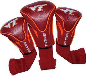 Team Golf 25594 Virginia Tech University 3 Pack Contour Fit Headcover
