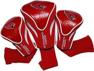 Team Golf 30094 Arizona Cardinals 3 Pack Contour Fit Headcover